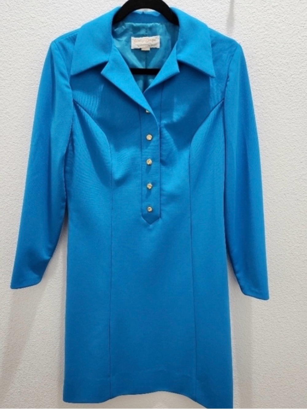 Vintage Blue Midi Dress